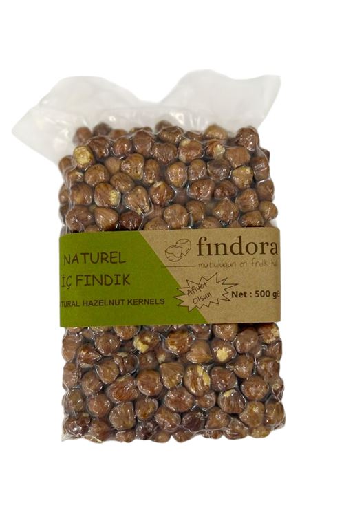 Naturel Çiğ İç Fındık 500 Gr | Vakumlu Ambalaj