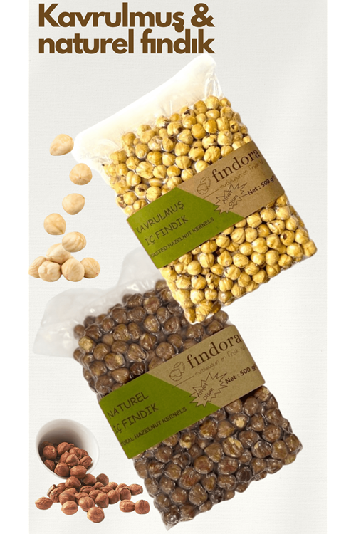 Kavrulmuş & Naturel İç Fındık – 500g | Vakumlu Ambalaj