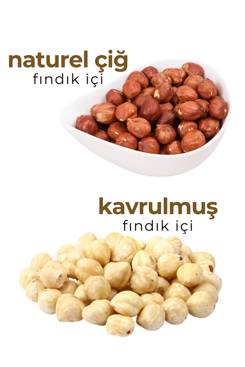 Kavrulmuş & Naturel İç Fındık – 500g | Vakumlu Ambalaj